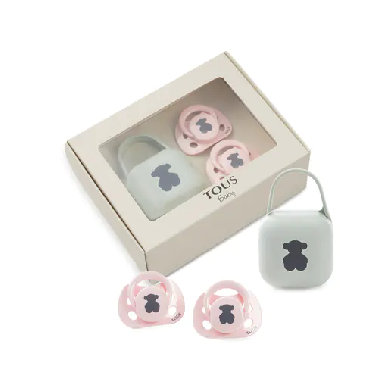 Pack 2 chupetes Bear Rosa (bajo encargo)