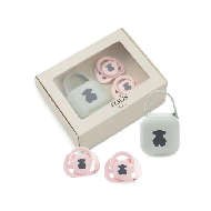 Pack 2 chupetes Bear Rosa (bajo encargo)