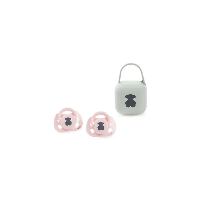 Pack 2 chupetes Bear Rosa (bajo encargo)-1