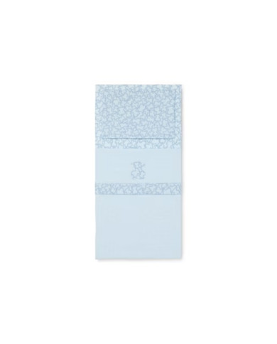 Juego de sabanas cuna Kaos Celeste