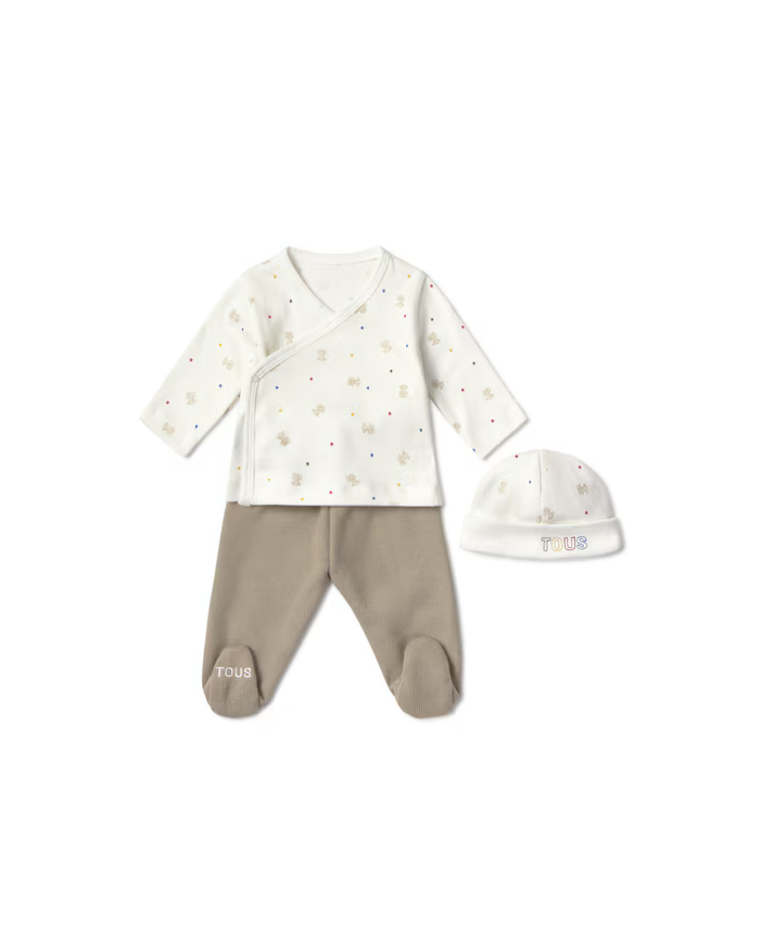 Conjunto de bebé de recién nacido Cosmic crudo