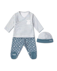 Set de babero y 2 cucharas Food Kit rosa