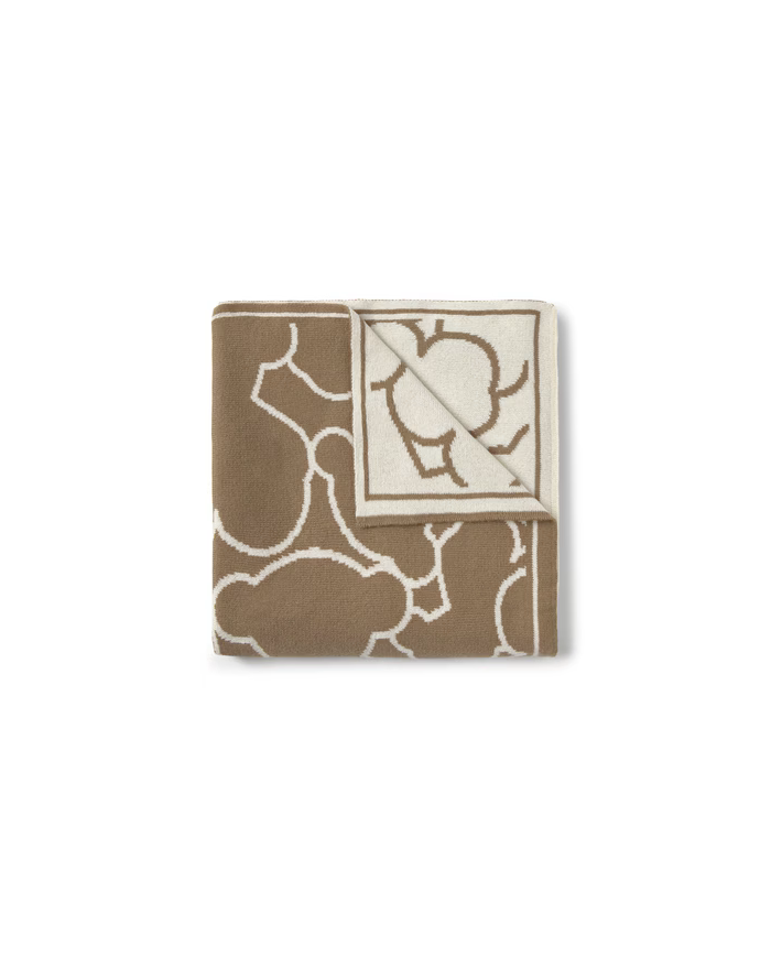 Manta de bebé reversible Nilo beige