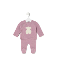 Manta de bebé reversible Nilo beige