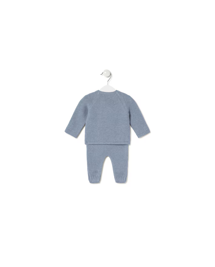 Conjunto de bebé de recién nacido Tricot azul