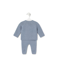 Conjunto de bebé de recién nacido Tricot azul