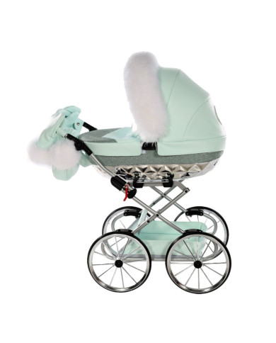 Carrito de muñecas Junama Hand Craft Glitter Menta