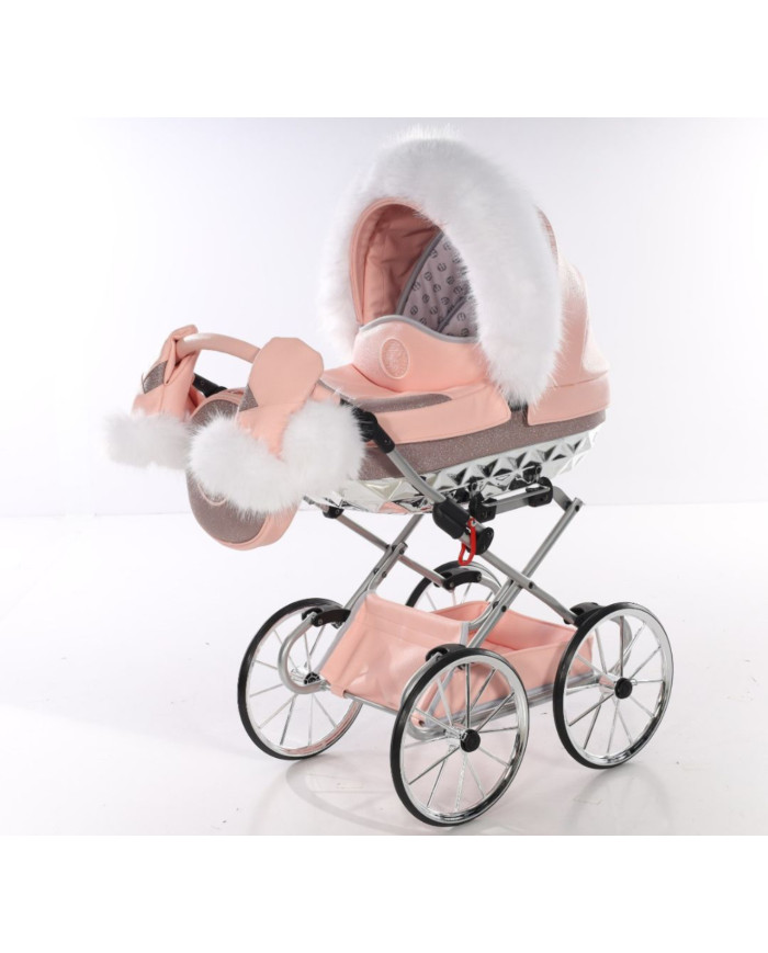 Carrito de muñecas Junama Hand Craft Glitter Rosa