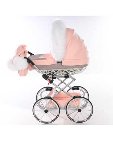 Carrito de muñecas Junama Hand Craft Glitter Rosa