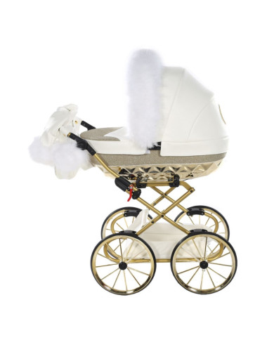 Carrito de muñecas Junama Hand Craft Glitter Blanco