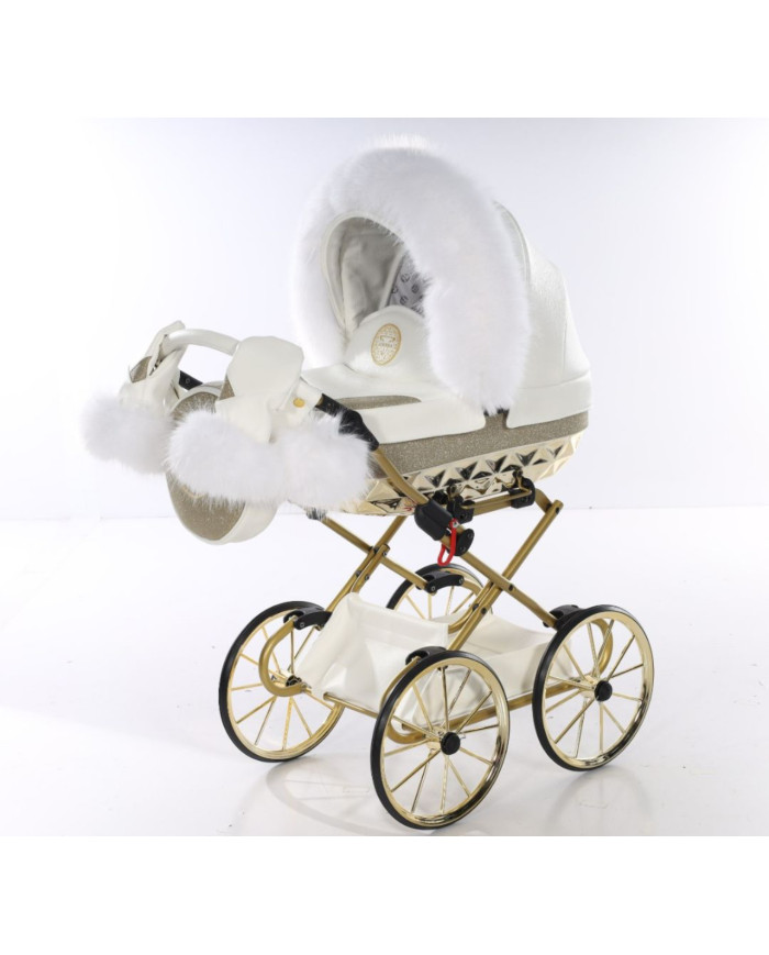 Carrito de muñecas Junama Hand Craft Glitter Blanco