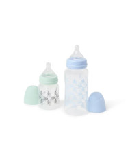 PACK 2 BIBERONES DE BEBÉ SQUARE ROSA