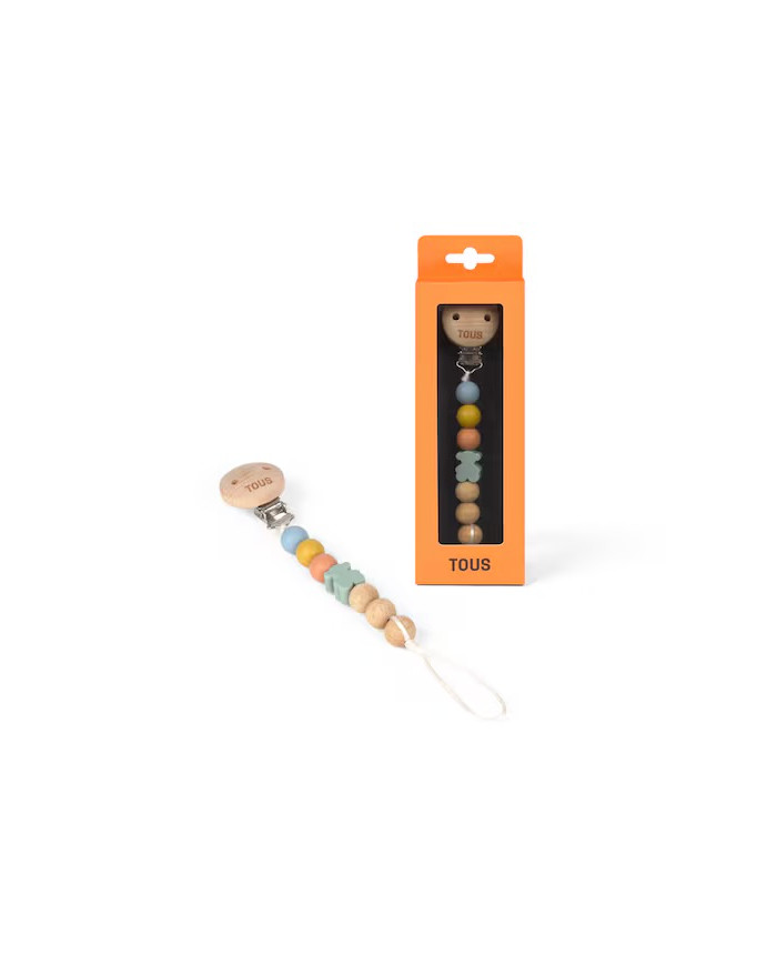 CHUPETERO DE SILICONA Y MADERA ÚNICO