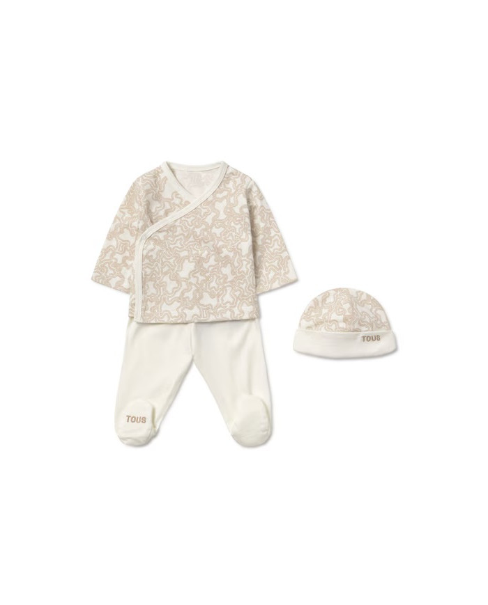 SET DE BEBÉ PARA PRIMERA PUESTA KAOS BEIGE