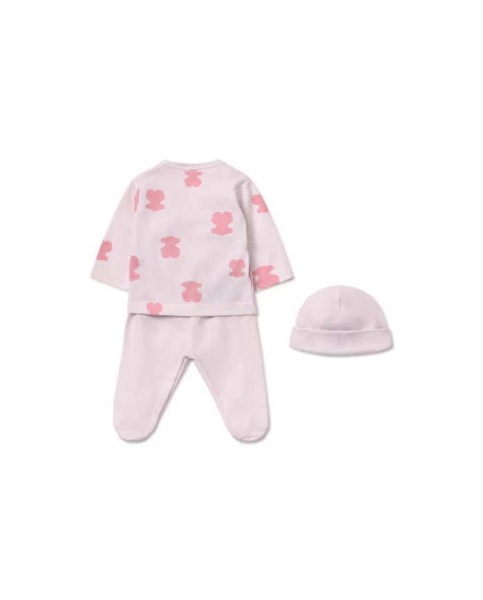 SET DE BEBÉ PARA PRIMERA PUESTA FLUFFLY ROSA