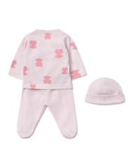 SET DE BEBÉ PARA PRIMERA PUESTA FLUFFLY ROSA
