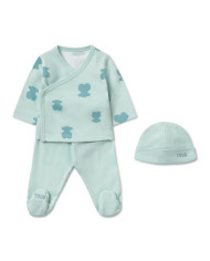 SET DE BEBÉ PARA PRIMERA PUESTA FLUFFLY ROSA